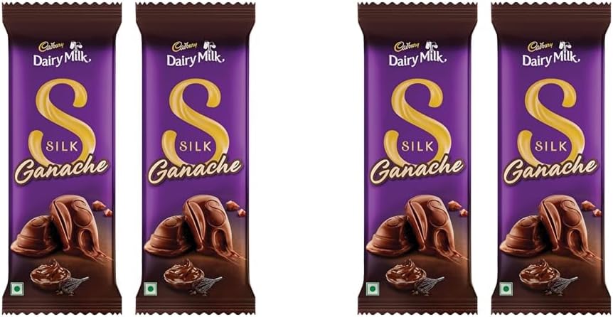Cadbury Dairy Milk Silk Ganache Chocolate Bar, 146 Gm (Pack Of 4)