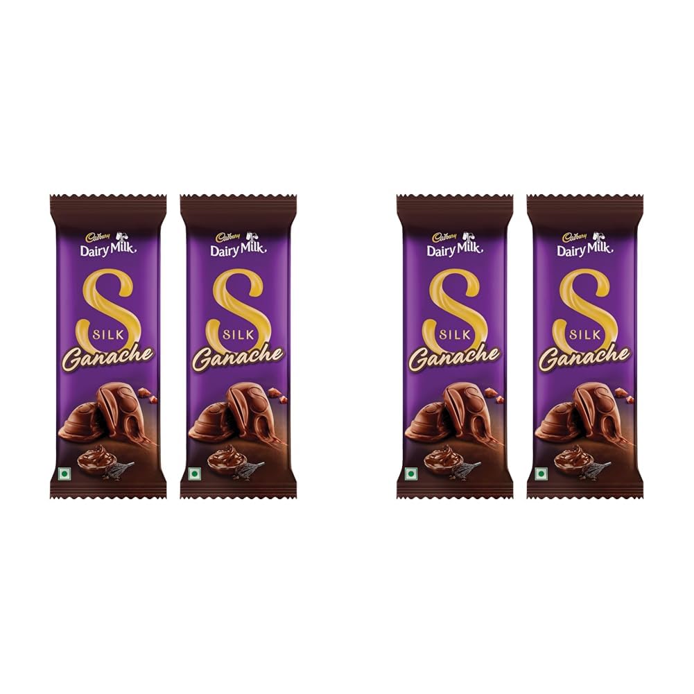Cadbury Dairy Milk Silk Ganache Chocolate Bar, 146 Gm (Pack Of 4)