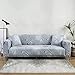 Elastyczny pokrowiec na sofę, miękki 1-częściowy pokrowiec na sofę z nadrukiem, zmywalny uniwersalny ochraniacz na sofę do salonu (Color : E, Size : 4 Seater(230-300cm))