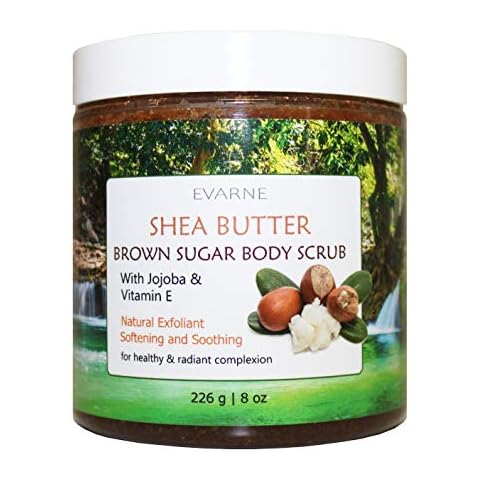 Evarne Shea Butter Brown Sugar Body Scrub With Jojoba and Vitamin E Cover