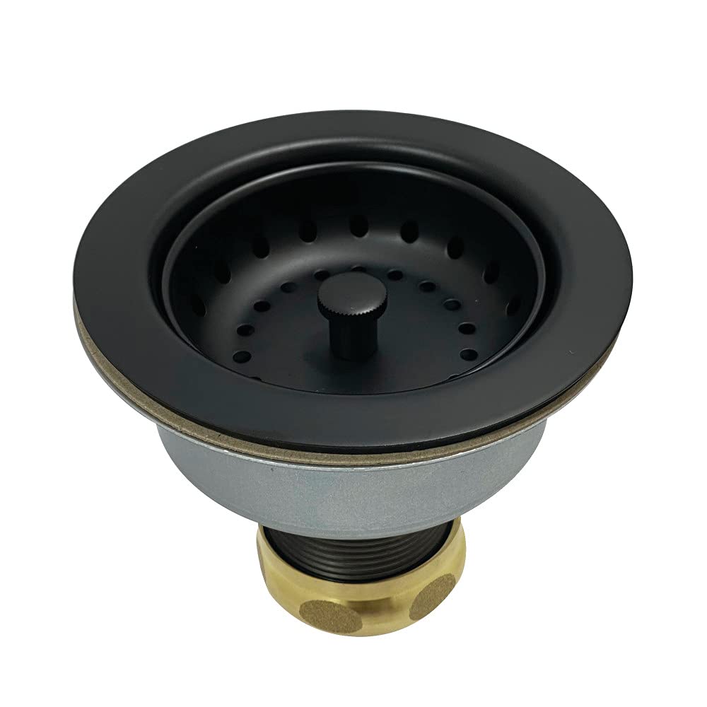 Kingston Brass K112MB Tacoma Mutfak Lavabo Sepeti Süzgeç, Mat Siyah 4,44 x 4,44 x 3,81