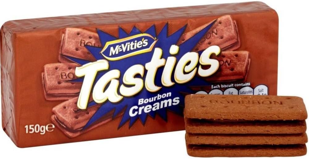 McVities Tasties Bourbon Creams Biscuits 150g