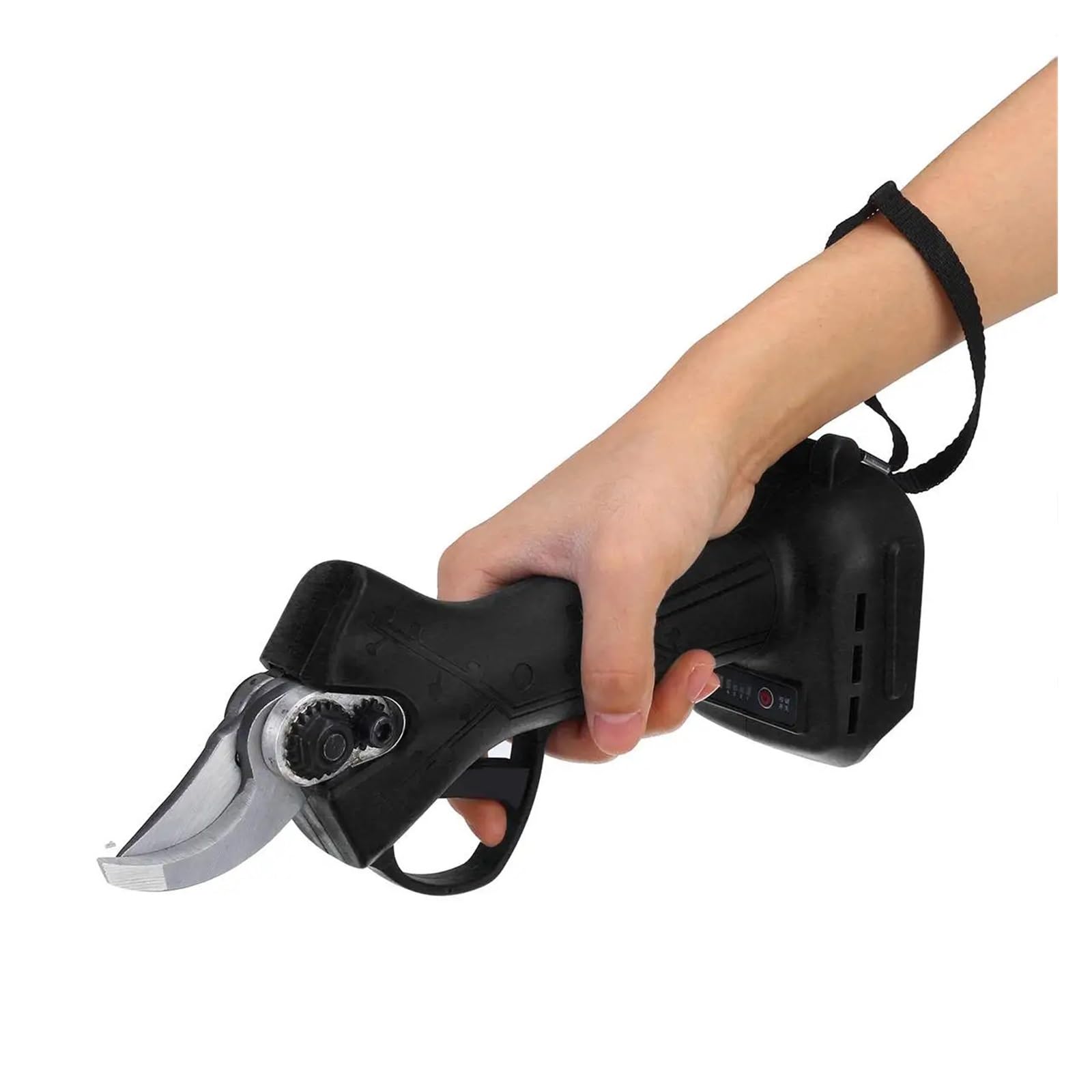 Sekatory elektryczne, Bezszczotkowe elektryczne nożyce do przycinania 30 mm 4-biegowe akumulatorowe sekator nożyce do drzew owocowych Bonsai do gałęzi(Nero)