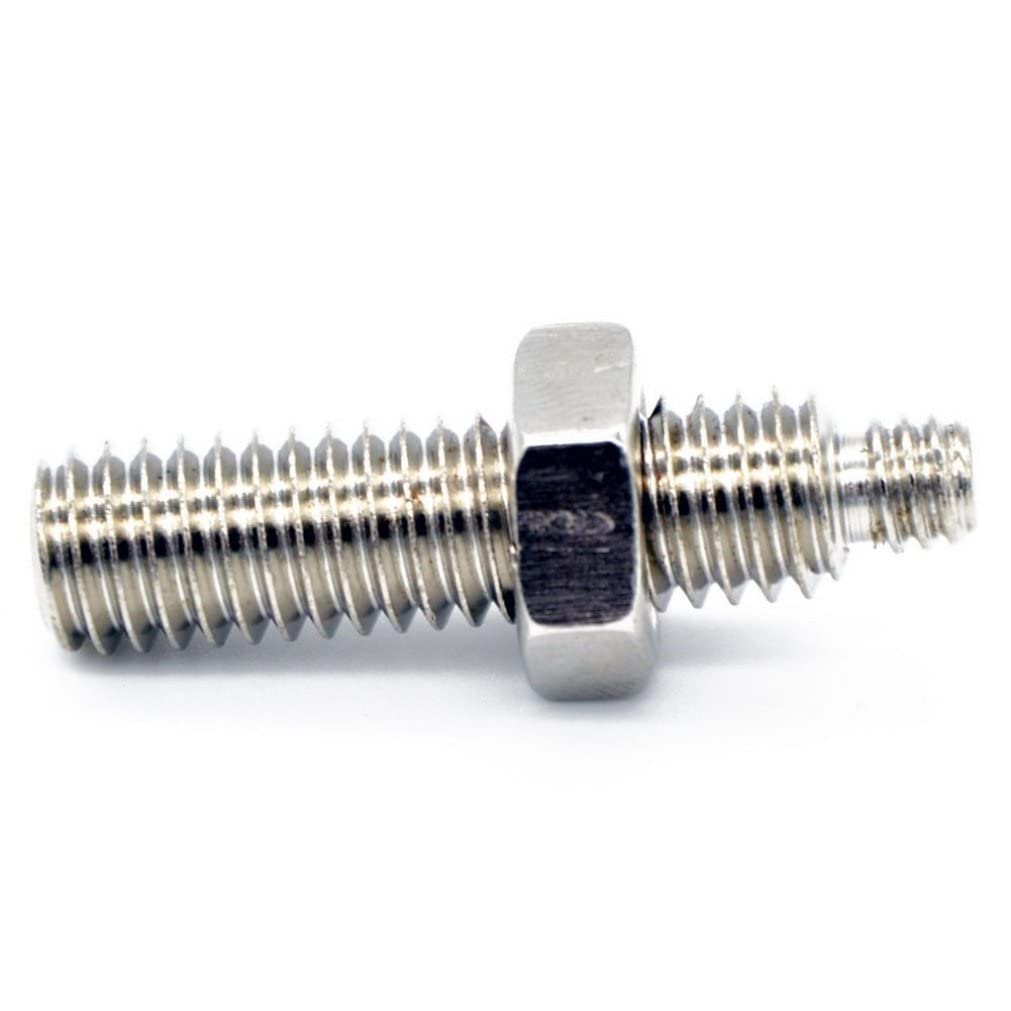 Vite a doppio uso 1/4 e 3/8 adattatore maschio vite per testa a sfera treppiede monopiede cromato 4 cm