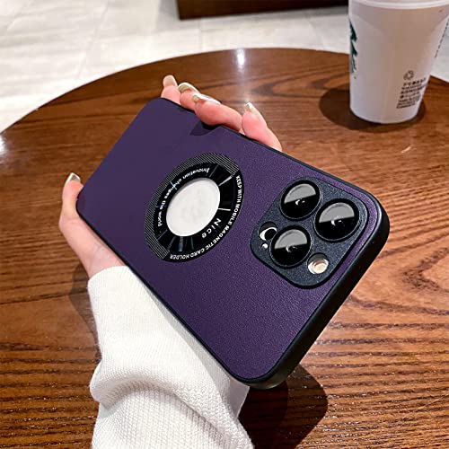 Étui en cuir PU pour iPhone 14 Pro coque arrière antichoc souple protecteur objectif verre