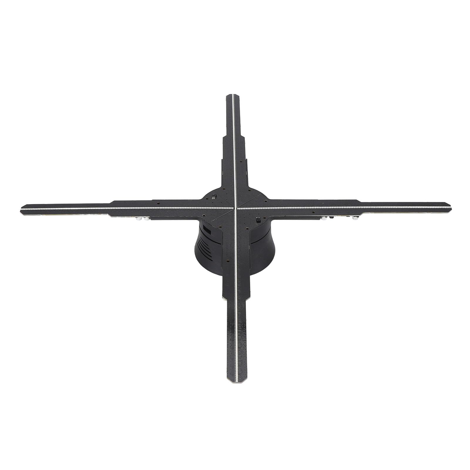 Proiettore Olografico 3D, Display Pubblicitario con Ventola Ologramma 3D da 45 Cm a 4 Lame Integrato da 8 GB, Supporto Proiettore Ologramma App WIFI per Insegne di Negozi (Spina