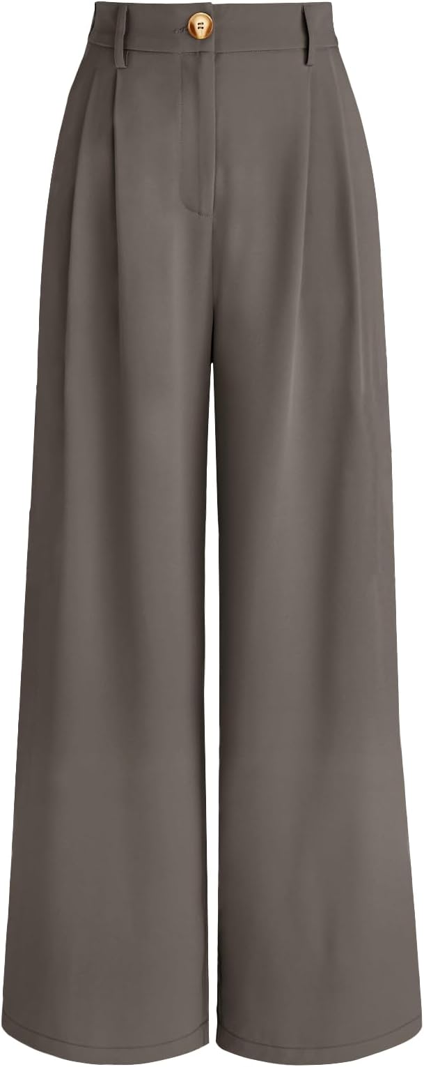womens AUTOMET Wide Leg Dress Pants Modern