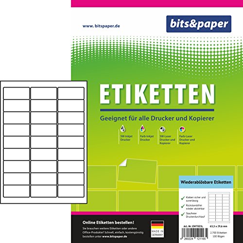 Bits & Paper ew7003l universal de etiquetas Cover