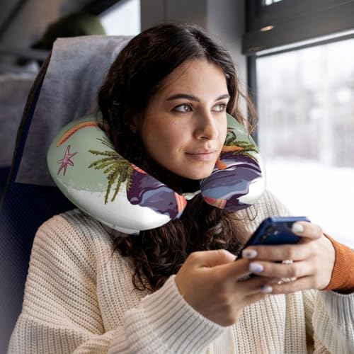 Almohada viscoelástica tamaño único para viaje miniatura 6