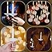 MTLEE 50 Sets Bulk White Church Vigil Candles with Plastic Candle Drip Protectors for Candle Service Christmas Easter Memorial Wedding Party Supplies