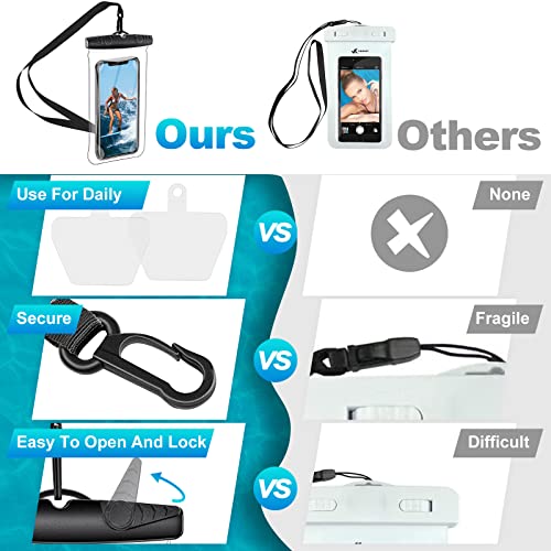 Takyu TKY-HDC-DRYBAG-BBLACK Waterproof Phone Case, Takyu Universal Premium Pvc Waterproof Cell Phone Pouch Holder Dry Bag Compatible thumb #5