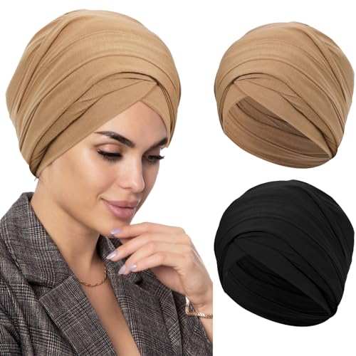 Hijab femme musulmane XEPST anti-glisse bonnet ultra doux 2 pièces