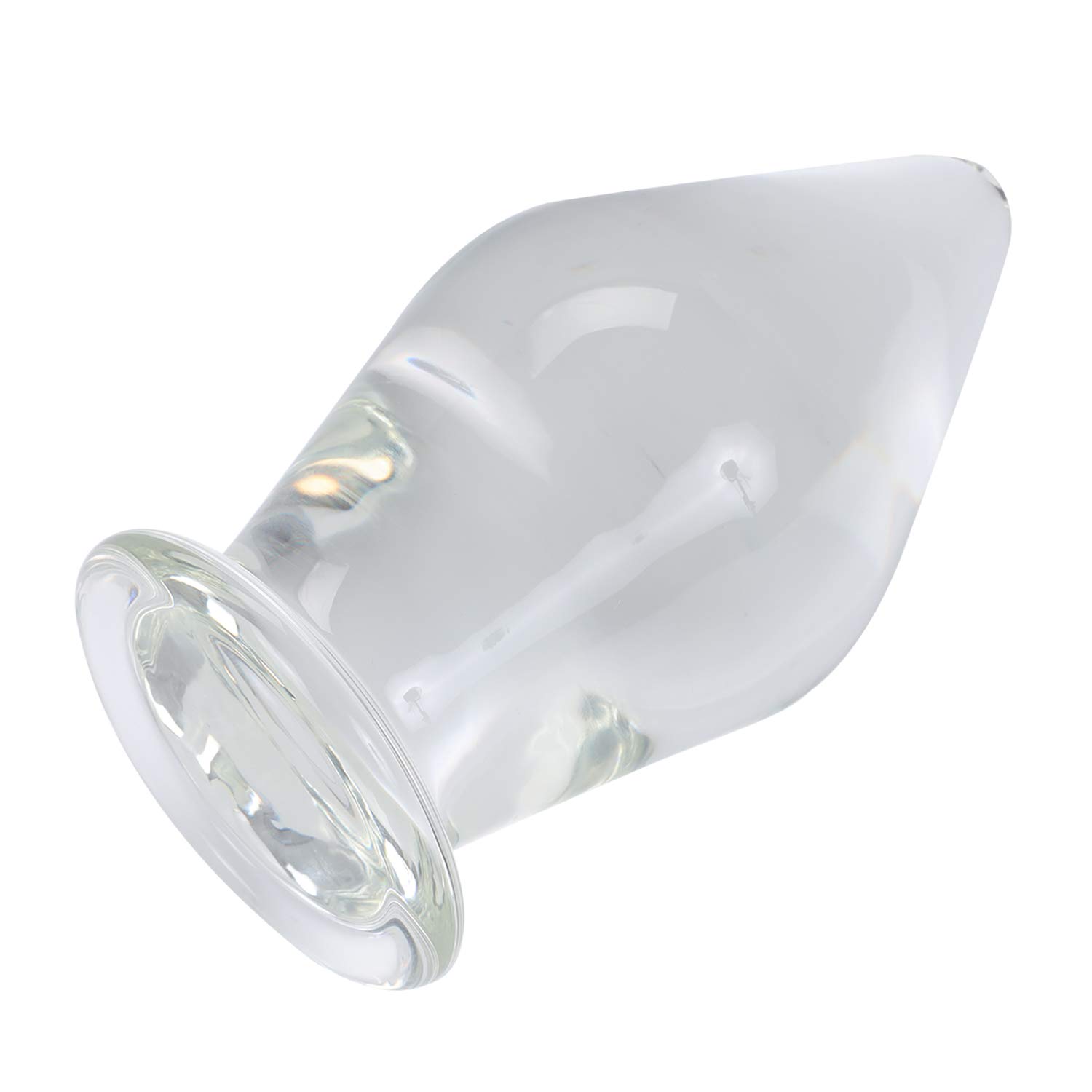 Huge Head Glass Butt Plug Crystal Anal Plug Bum Bomb Plug Trainer Anal Expander Training Sex Toy (): 3.15"
