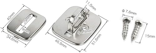 Miniatura 5 de RLECS Placa base de anclaje de seguridad para cerraduras de cable con llave o combinación, accesorio de anclaje de montaje en escritorio para