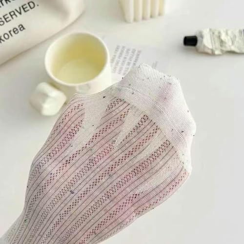 3 pairs - summer thin mesh breathable simple shallow boat socks2
