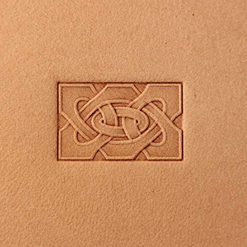 DandS ltd Leather Stamp Tool, Celtic Knot, Professional Steel Craft Tool for Leatherworking, Embossing, Carving & Stamping Leather Projects, Belts Wallets & DIY Projects Compatible with Mallet #300