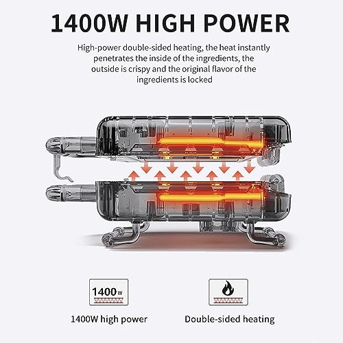 BHCASE Máquina de Donuts 16Donuts 1400W com Aquecimento Dupla Face e Revestimento Antiaderente