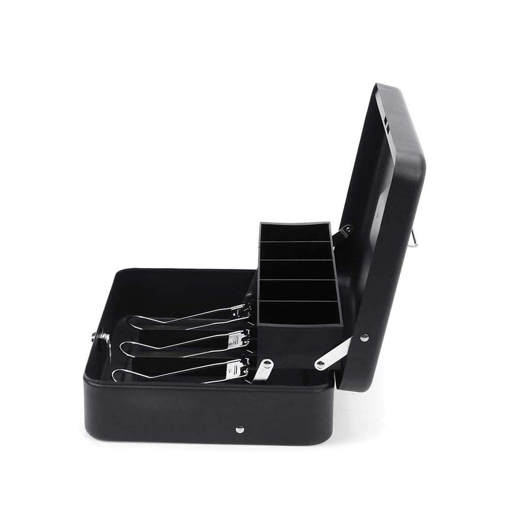 ZHCWT Cash Box Supermarket Commercial Convenience Store Cash Box Multi-frame Cash Cabinet Cash Box Key with Lock Portable Cash Collection Box