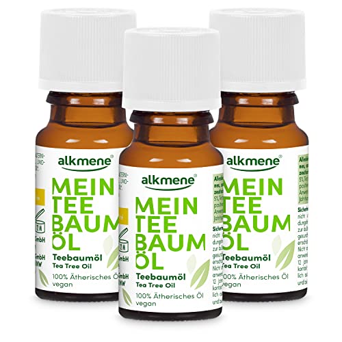 Alkmene Teebaumöl gegen Pickel, 3er Pack (3 x 10 ml)