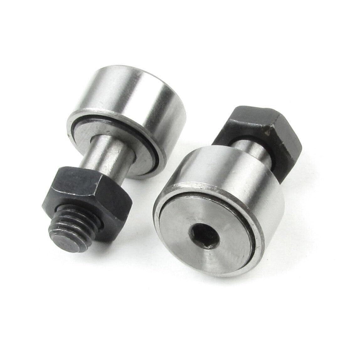Bearing, CF8 Metal Stud Type Track Cam Follower Needle Roller Bearing 2PCS Wear Resistance