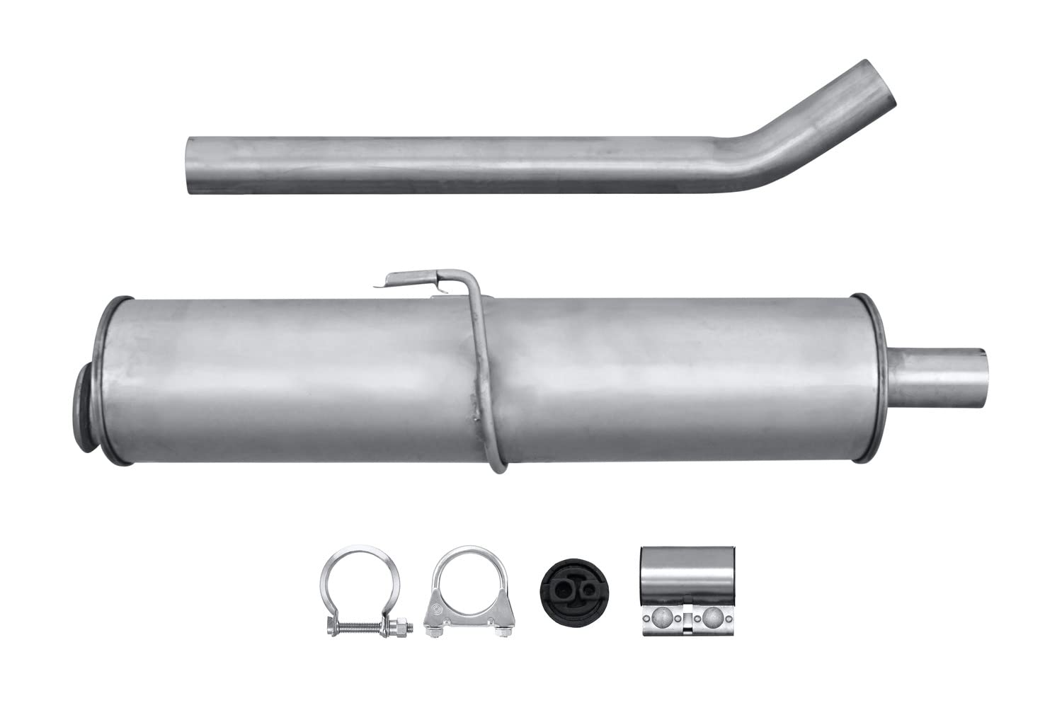 HELLA 8LB 366 020-191 Tłumik przedni - Easy2Fit® Kit - z przodu - dwuczęściowy - Komplet z elementami do montażu - dla m. in. LANCIA ZETA