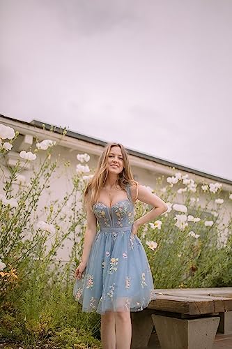 Smileven Women's Short Tulle Homecoming Dresses Sparkle Starry Cocktail Prom Party Gowns3