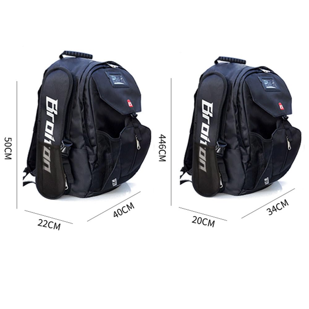 Mochila de Oxford 1680D para Almacenamiento de Patines, Bolsa Guardadora de Material Deportivo,Patinaje Patines Roller Skate Mochila Deportiva de Skate Línea Accesorios-Pink||40 * 22 * 50CM