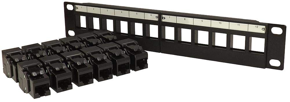 Patch Panel, 10", 12X CAT 6 S, Connettori Patch Panel, Qtà X 1 | SF12/10