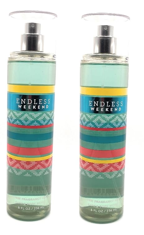 Bath And Body Works Fine Fragrance Mist (Endless Weekend 8, oz 2pk)