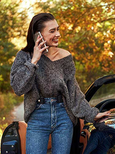 SATINIOR 6 Pieces No Buckle Stretch Belt Elastic Invisible Buckless Belt for Jeans Pants4