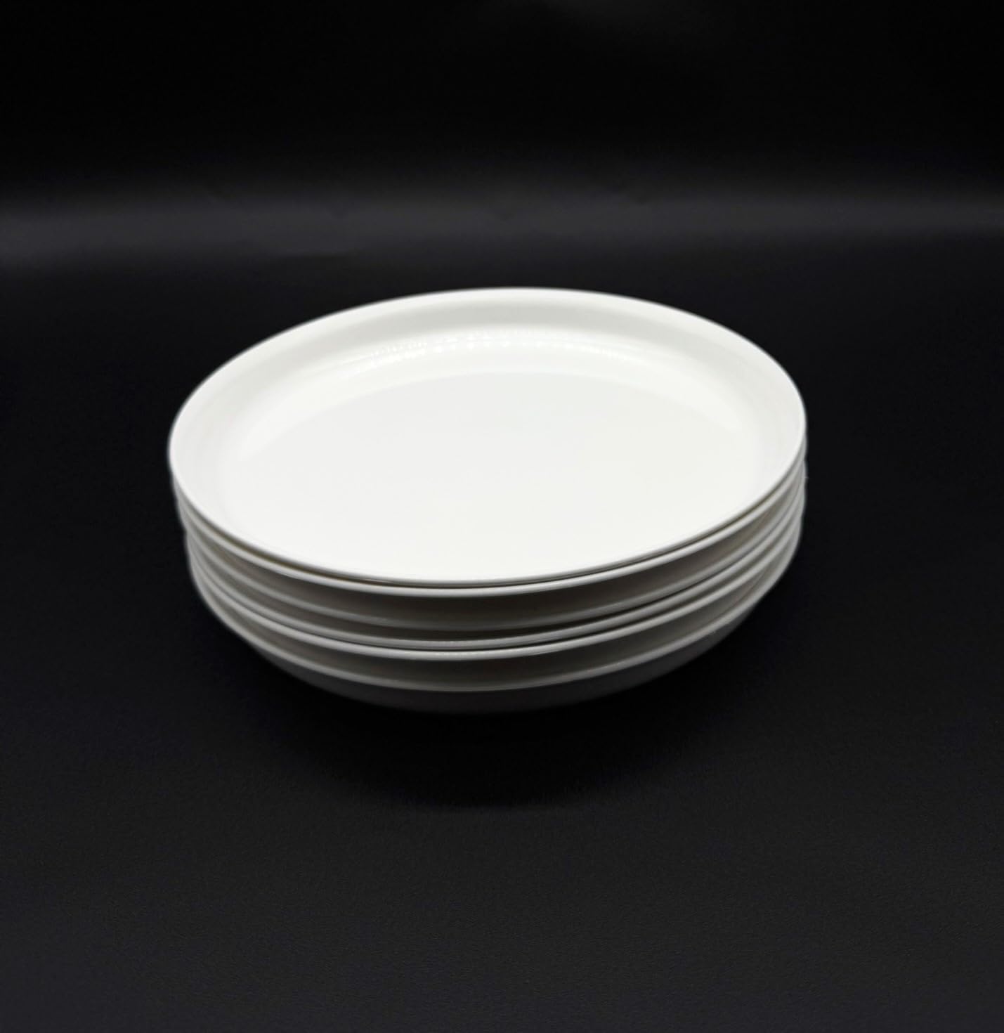 Pack of 6 Plates 18 cm Dinner Plates Party Tableware Children's Tableware Camping Tableware Plastic Tableware Reusable Colour Lime