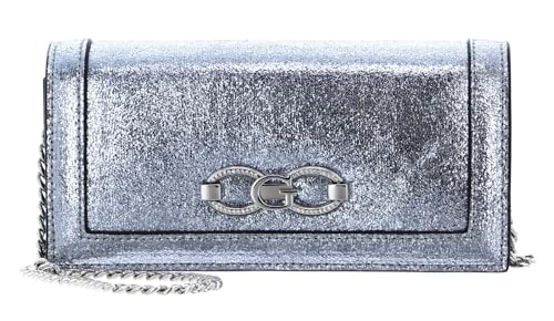 Sac compact GUESS Gilded Glamour Xbody Clutch Silver pour ranger téléphone