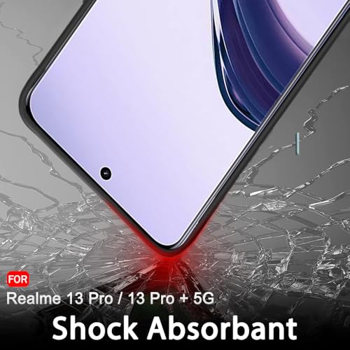 Image of TheGiftKart Sleek Back Cover Case for Realme 13 Pro / 13 Pro Plus 5G | Slim Fit Protective Design | Ultra Matte Finish | Camera Protection Bump | Soft Case Cover for Realme 13 Pro (Silicone, Black)