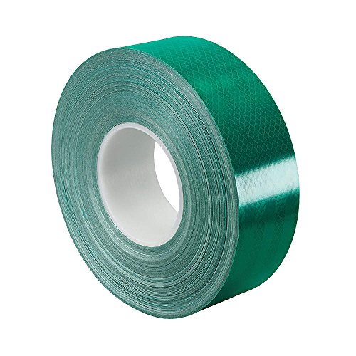 3M 3437 Green Micro Prismatic Sheeting Reflective Tape Roll – 0.5 in. x 15 ft. Pressure Sensitive, ASTM D4956 Type I. Safety Tapes