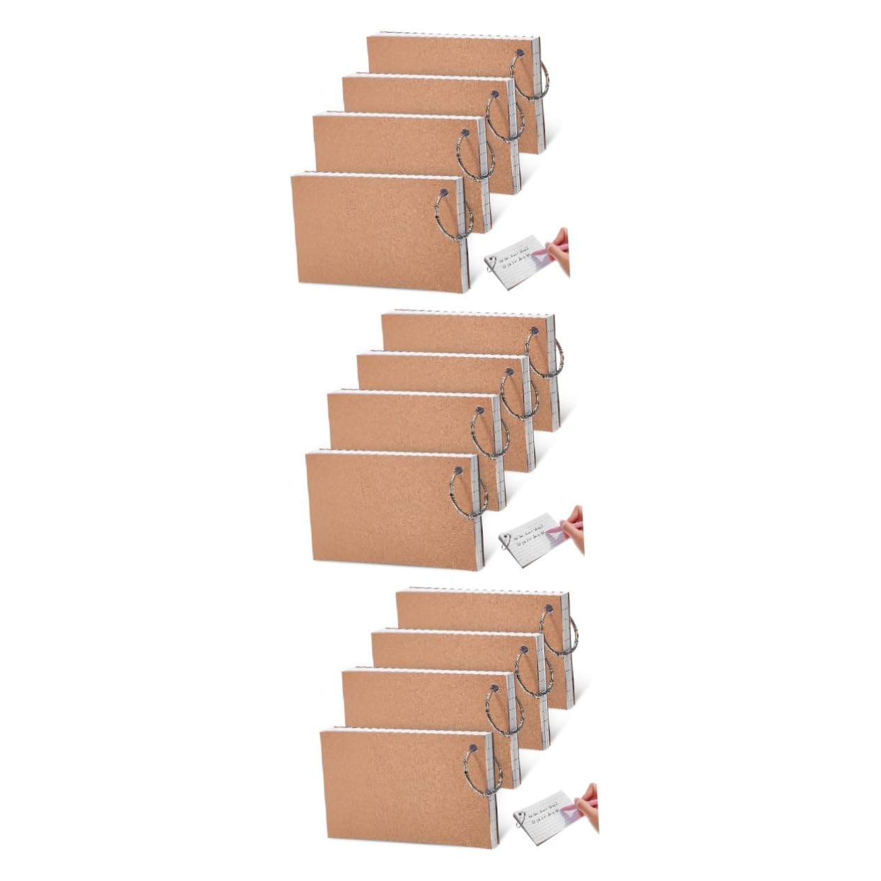 TEHAUX 12pezzi Flashcards Lined Note Cards Con Per Studiare Schede Per e Vocabolario Pagine Per Facili Personalizzare e Utilizzare