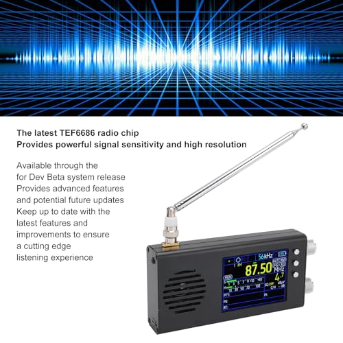 Receptor de radio portátil de onda corta Full Band con pantalla LCD de 3.2 pulg miniatura 4