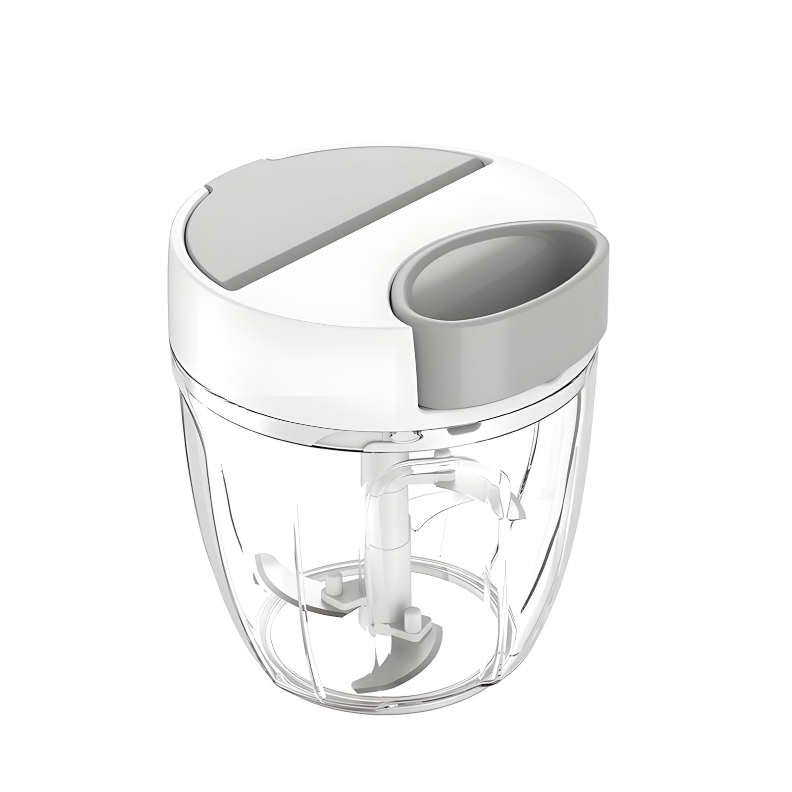 Outil de traitement rapide ingrédients salades et sauces avec base ergonomique stable