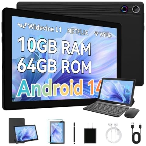 Freeski Android 14 Tablet,Tablets 10 Inch Cover