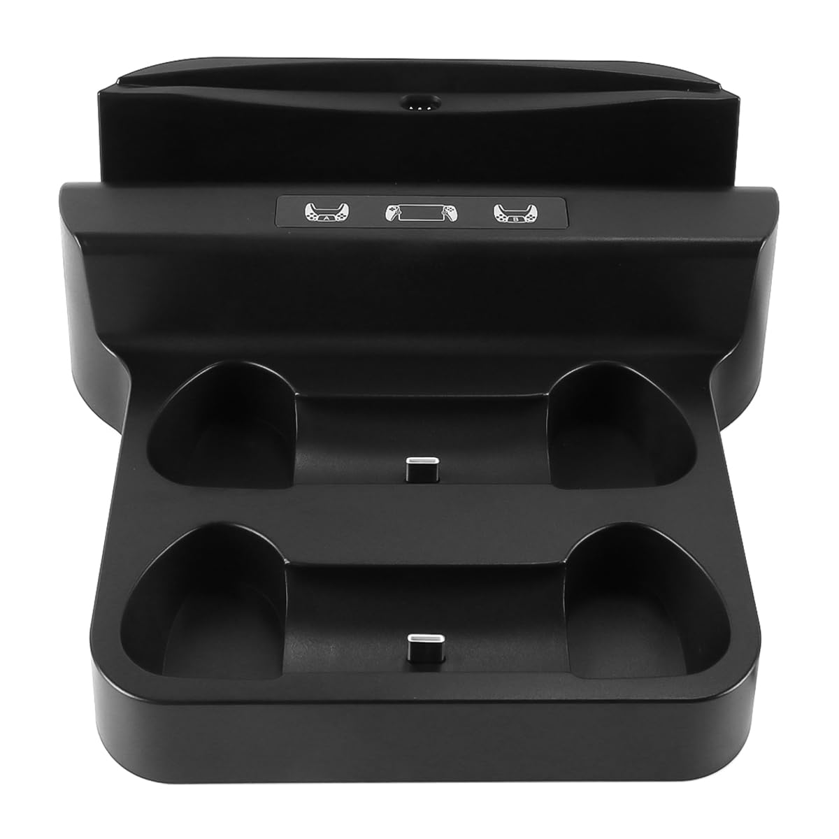 Stazione di ricarica per controller, base di ricarica per console di gioco 3 in 1 con USB Type-C per controller e ricarica della console