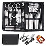 WOAMA 30-piece Nail Clipper Set, Manicure Set Professional Nail Care Kit Stainless Steel Manicure...