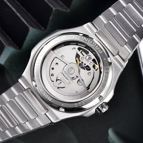 Image of RollsTimi Pagani Design Men's Watch, PD-YS025, Men's Automatic, Skeleton Tourbillon, Business Mechanical Movement, Sporty Sapphire Lens, Stainless Steel Bracelet, 42 mm Case