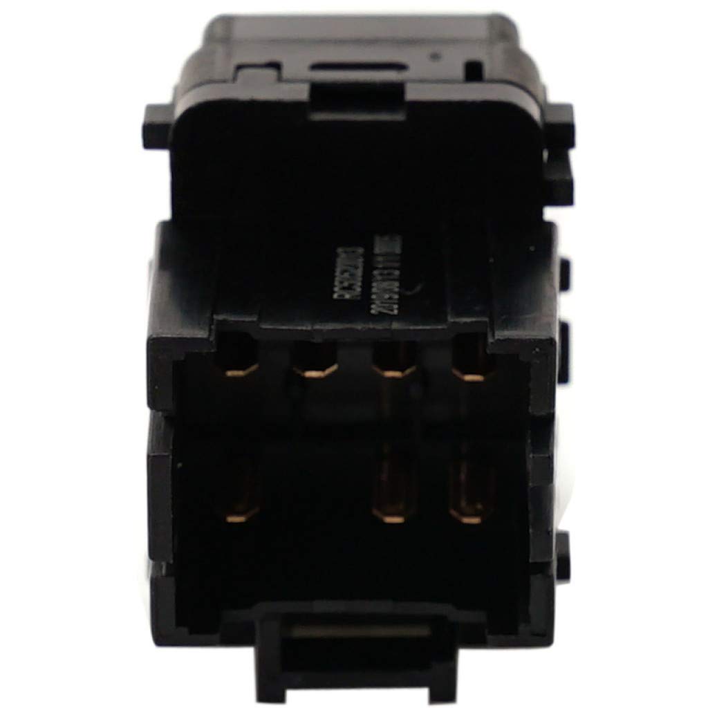 for Chevy Express 2500/3500 Window Switch 1996 97 98 99 2000 Passenger Side | Front | Black | 7 Male Blade-Type Terminals | 19244645 | 15728431