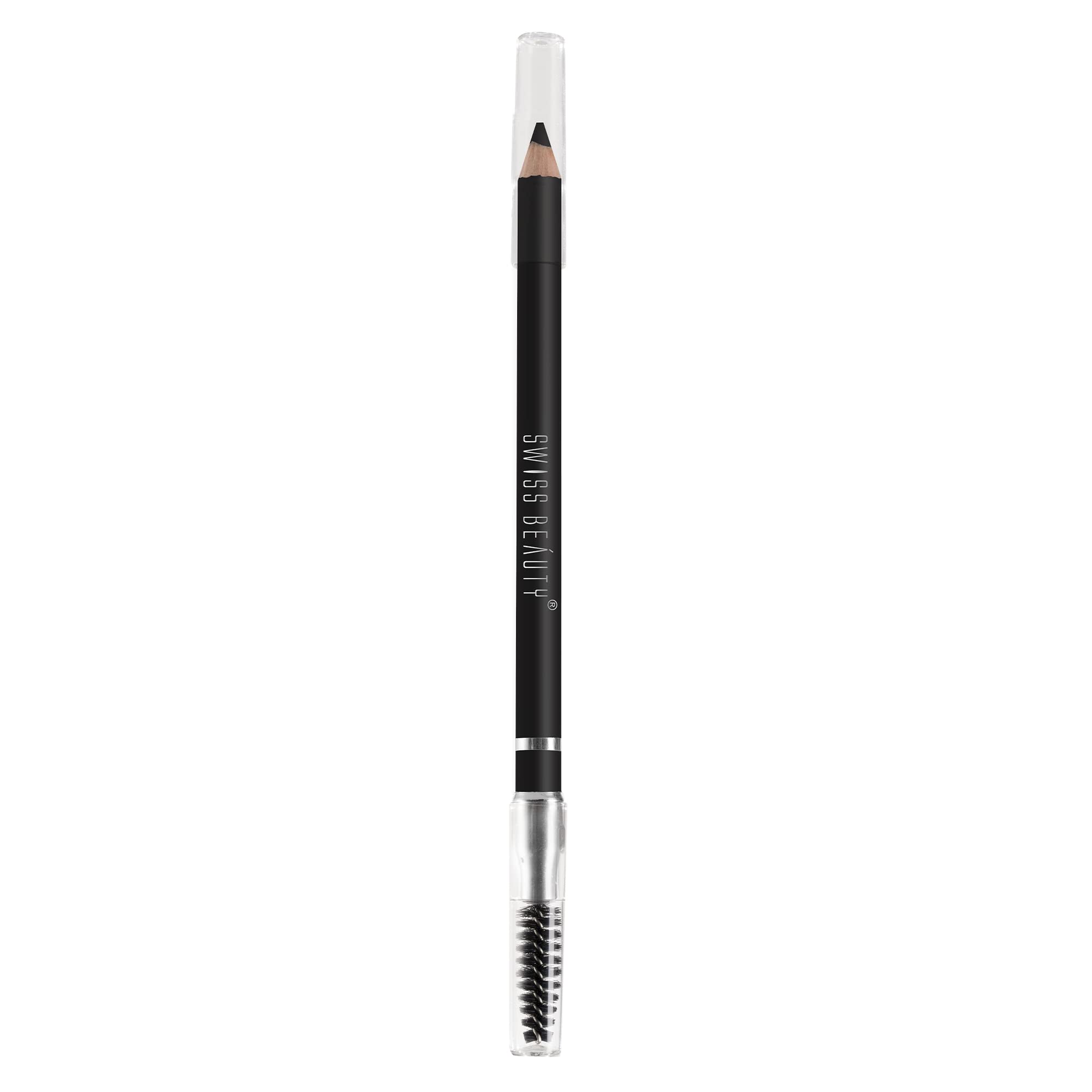SWISS BEAUTYEyebrow Definer Pencil With Spoolie | Smudge Proof, Waterproof And Pigmented Eyebrow Pencil |Shade - Coco Brown, 1.5Gm |