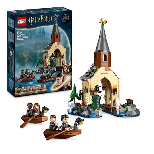 LEGO Harry Potter Hogwarts Castle Boathouse Set with 2 Boat Toys for 8 Plus Year Old Kids, Girls & Boys, Includes 5 Character Minifigures and Hedwig the Owl Figure, Wizarding World Gift Idea 76426