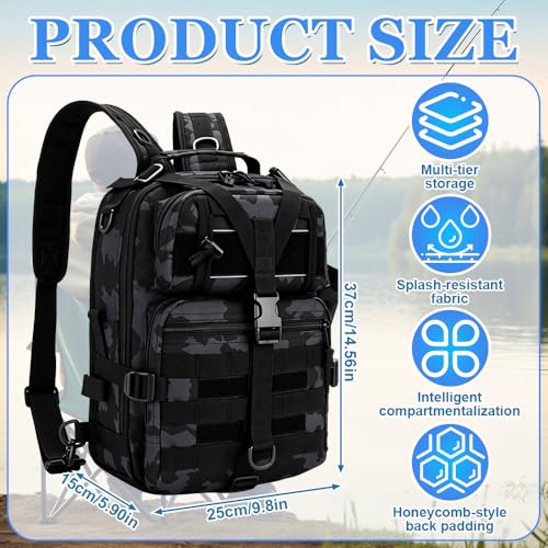 Sac à dos pour matériel de pêche NAVESO grand volume imperméable - 2