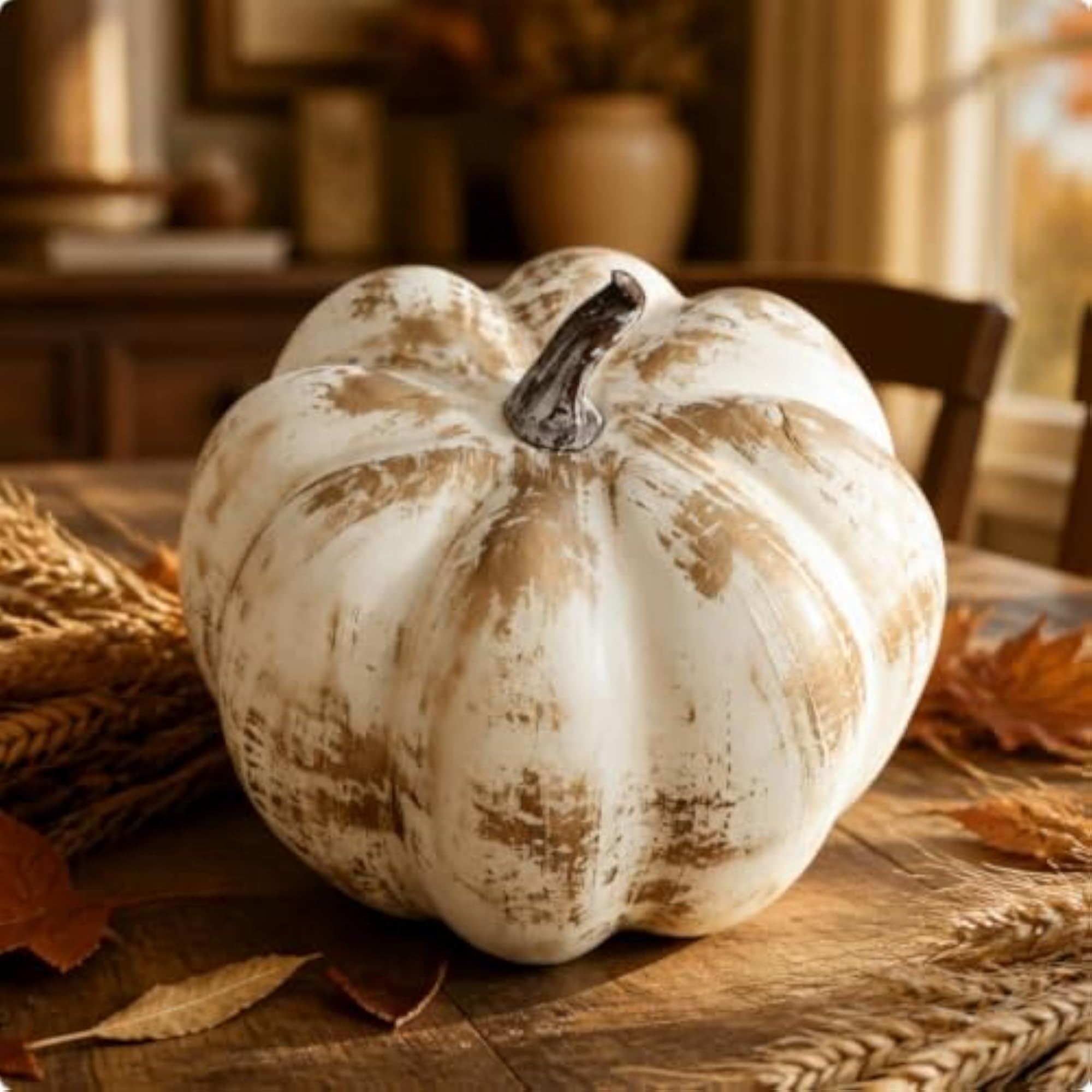 Fall Decorative Pumpkin Tabletop Ornament