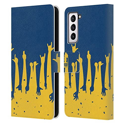 Étui cuir Galaxy S21 FE 5G motif gestes manuels idéal pour les sorties urbaines et voyages