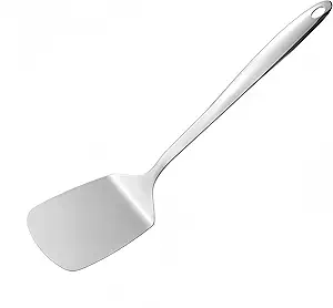 IMEEA Turner Spatula Stainless Steel Solid Turner for Cooking Metal Spatula for Kitchen Use, 13.5-Inch