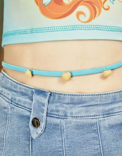 Women's Mini Skirt Y2K High Waist Blue Denim Casual Fitted Pleated Skirt4