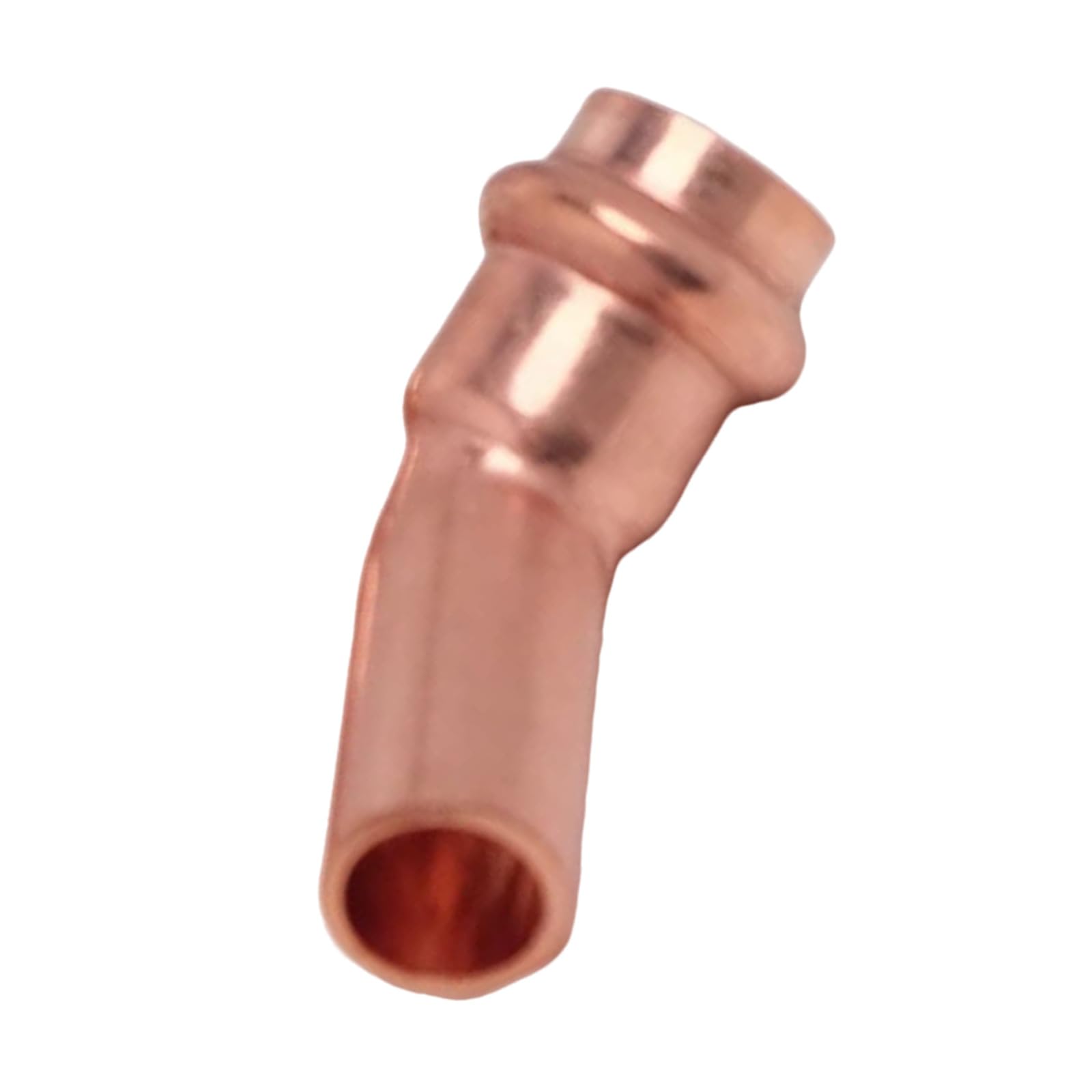 Tertioi 1/2 Pipe Fitting 45 Degree Copper Pipe Elbow Hot Water Supply Fitting Joint Ensures Stable Connection Endurance V-Shape Socket Elbow